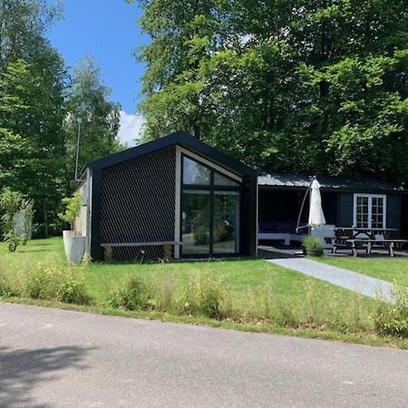 Luxe Chalet In Oosterwolde In Friesland, Op Rustig Park Met Uitzicht Op Meer En Strandje מראה חיצוני תמונה